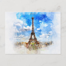Tarjeta postal Eiffel Tower Paris Francia