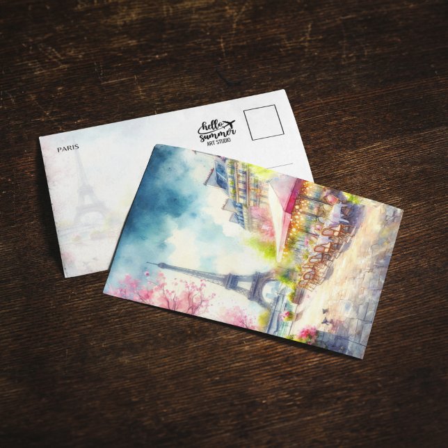 Tarjeta postal Eiffel Tower Paris Francia (Subido por el creador)