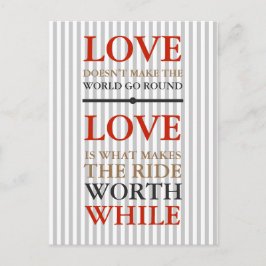 Tarjeta postal - El amor es lo...