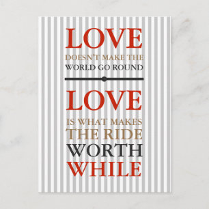 Tarjeta postal - El amor es lo...
