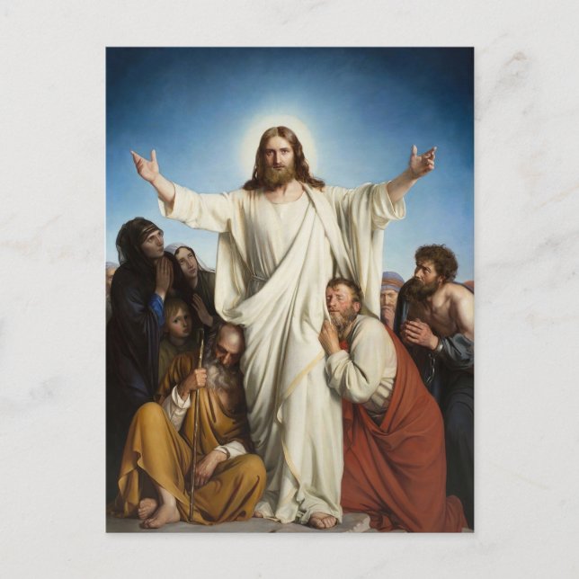 Tarjeta postal El Consolador de Carl Bloch (Anverso)