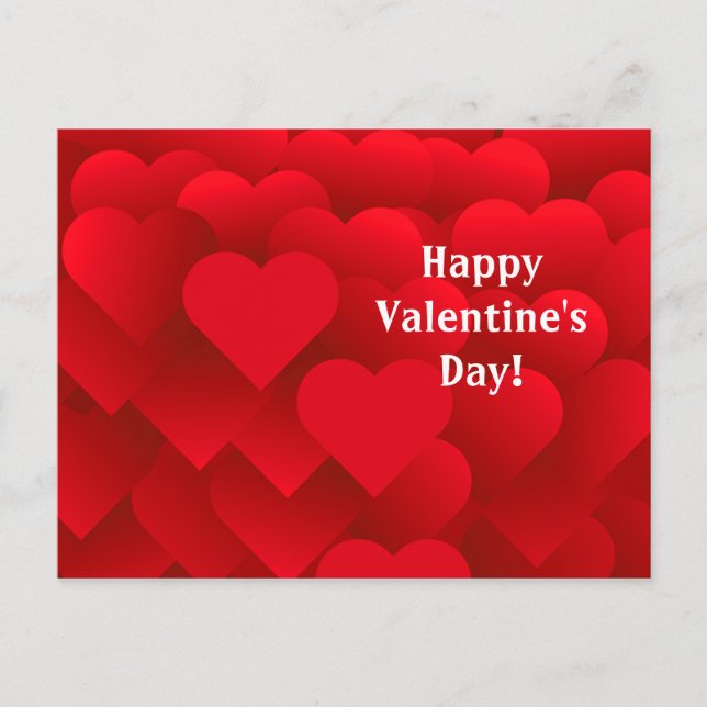 Tarjeta postal El día de San Valentín de muchos co (Anverso)