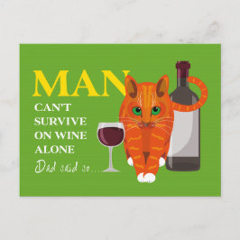 Tarjeta postal 'El hombre no puede sobrevivir solo