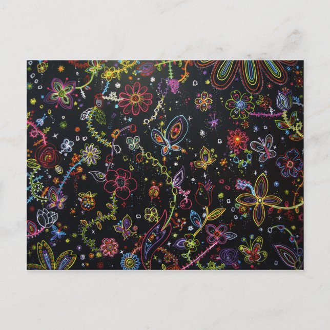 Tarjeta postal - El Jardín del Viaje (Anverso)