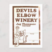 Tarjeta postal Elbow Inn "Jug's Winery"