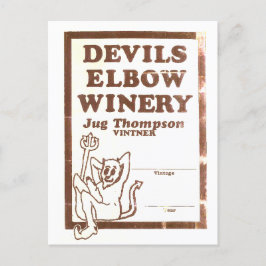 Tarjeta postal Elbow Inn "Jug's Winery"