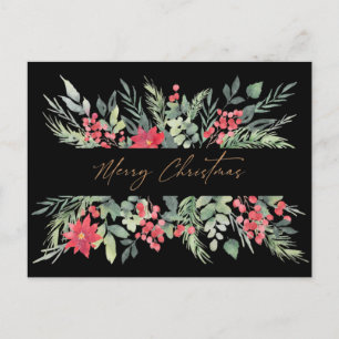Tarjeta postal elegante de Navidad