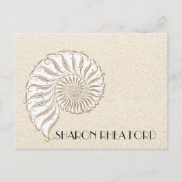 Tarjeta postal elegante de Shell