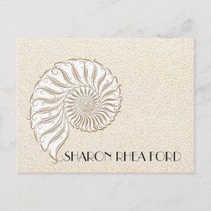Tarjeta postal elegante de Shell