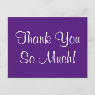 Tarjeta postal elegante y con clase "¡Muchas graci