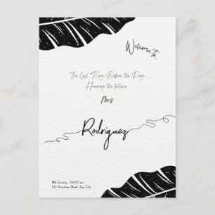 Tarjeta postal elegante y personalizable para desp