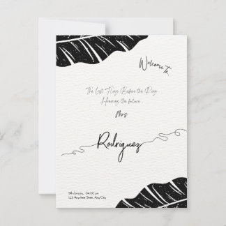 Tarjeta postal elegante y personalizable para la d
