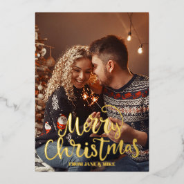 Tarjeta postal elegida para la navidad del merry