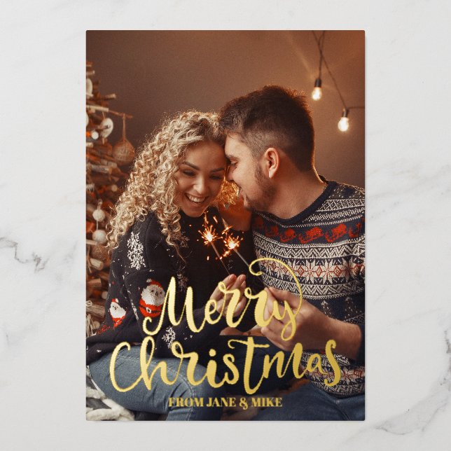 Tarjeta postal elegida para la navidad del merry (Anverso)