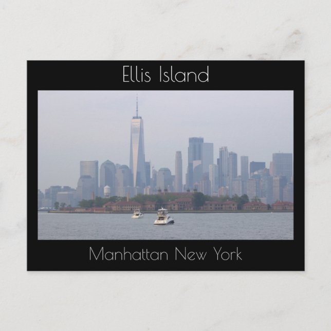 Tarjeta postal Ellis Island Manhattan New York (Anverso)