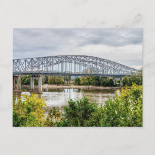 Tarjeta Postal en Blanco del Puente de Jeff City