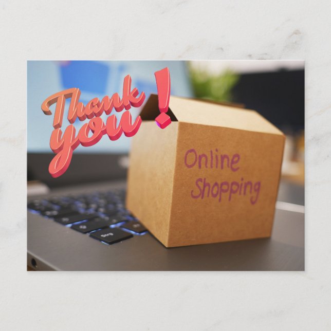 Tarjeta postal en línea de agradecimiento (Anverso)