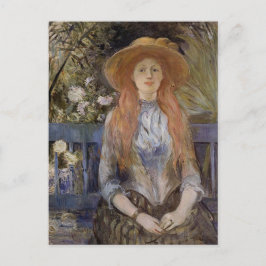 Tarjeta postal "En un banco" de Berthe Morisot
