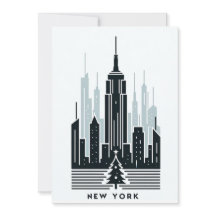 Tarjeta postal encantadora de Navidad de la ciudad