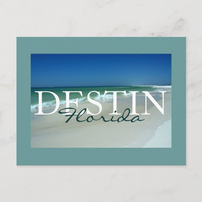 Tarjeta postal enmarañada de Destin, Florida (Anverso)