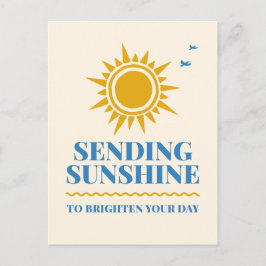 Tarjeta postal Enviando Sol para Iluminar tu Día