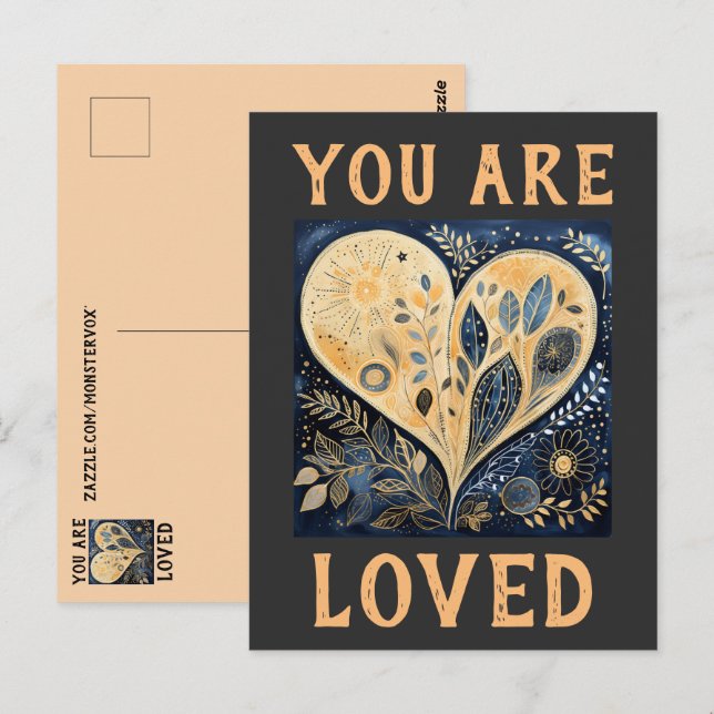 Tarjeta Postal Eres Amado (Anverso / Reverso)