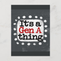 Tarjeta Postal "Es Cosa de Gen A"