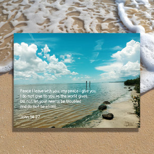 Tarjeta postal escénica de agua de mar de Escritur