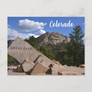 Tarjeta postal escénica de Estes Park Colorado