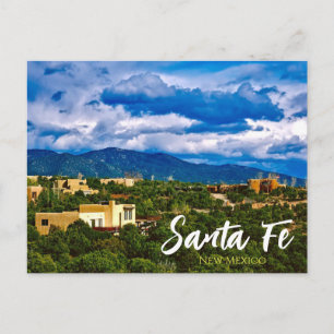 Tarjeta postal escénica de Santa Fe Nuevo México