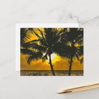 Tarjeta postal escénica del horizonte de la salida