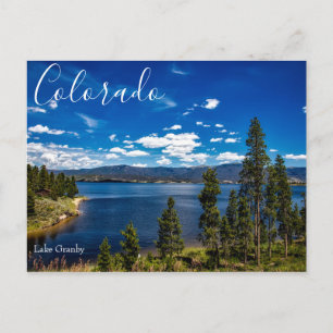 Tarjeta postal escénica del lago Granby Colorado
