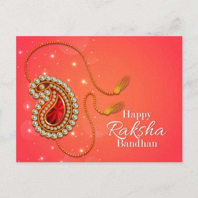 Tarjeta postal especial Rakhi (Anverso)