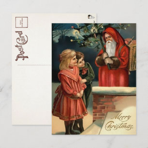 Tarjeta postal espeluznante de Santa victoriano