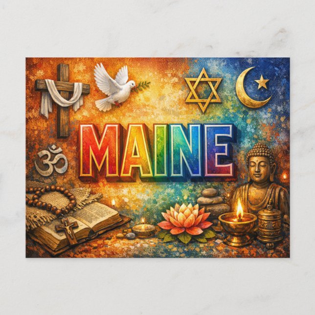 Tarjeta postal espiritual (Anverso)