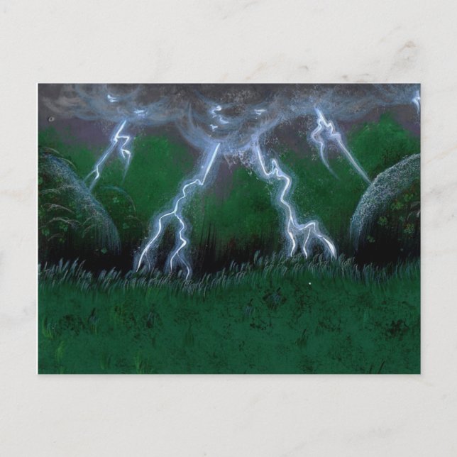 Tarjeta postal estándar Oye of the Storm (Anverso)