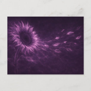 Tarjeta Postal Estética de Flor de Galaxia