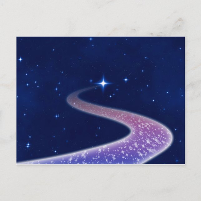 Tarjeta postal estrella de disparo #7 - Horizontal (Anverso)