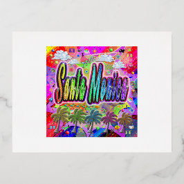 Tarjeta postal expreso de Vista de Santa Mónica