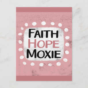 Tarjeta Postal Faith Hope Moxie