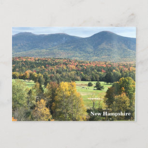 Tarjeta postal "Fall Foliage & Mountains"