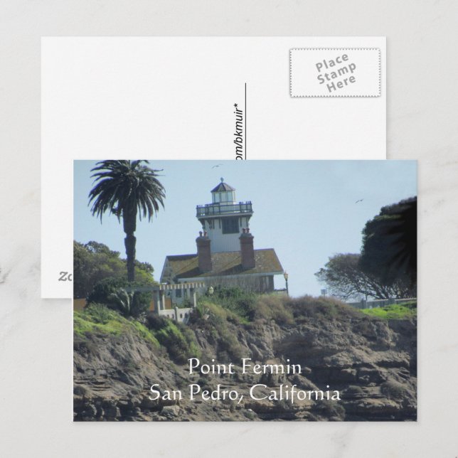 Tarjeta postal - Faro Point Fermin (Anverso / Reverso)