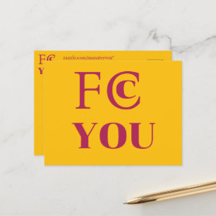 Tarjeta postal FCC YOU