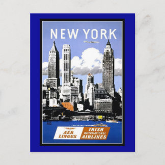 Tarjeta postal Felicitaciones Nueva York Vintage