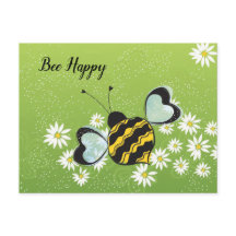 Tarjeta postal Feliz Abeja