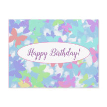Tarjeta postal - ¡Feliz cumpleaños! -Personalizado