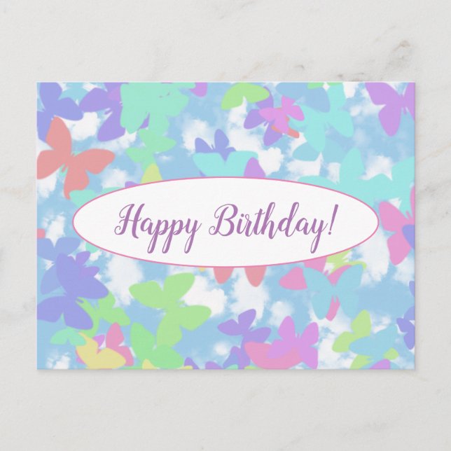 Tarjeta postal - ¡Feliz cumpleaños! -Personalizado (Anverso)