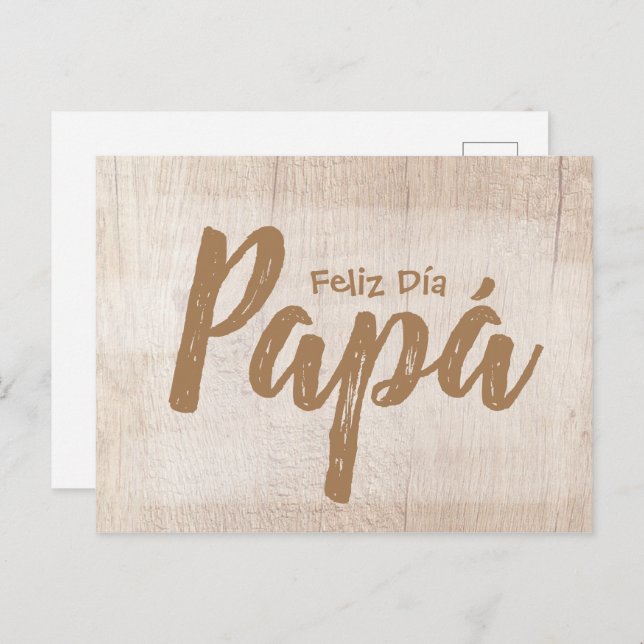 Tarjeta postal - Feliz Día Papá 02 (Anverso / Reverso)