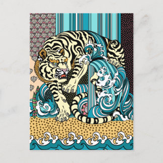 Tarjeta postal Feng Shui White Tiger
