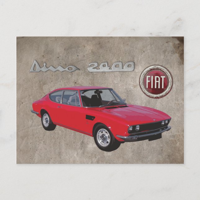 TARJETA POSTAL FIAT DINO 2400 (Anverso)